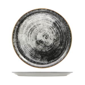 Piatto Pizza LINEA BLACK ROUND Saturnia