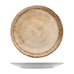 Piatto Piano LINEA TREE TABACCO Saturnia