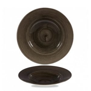 Piatto Pasta Churchill Stonecast Patina Nero